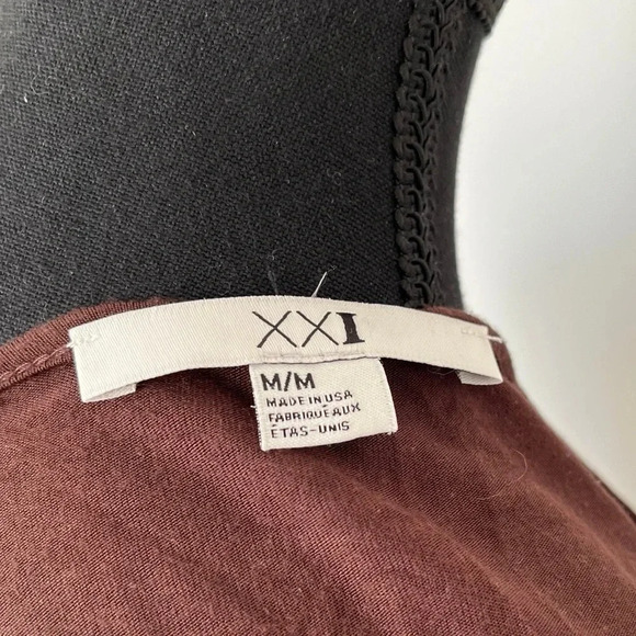 XXI Sequin brown shirt size medium - Picture 5 of 7